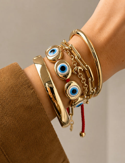 Evil eye bracelets for women symbolic fashion jewellery by Zyvira.