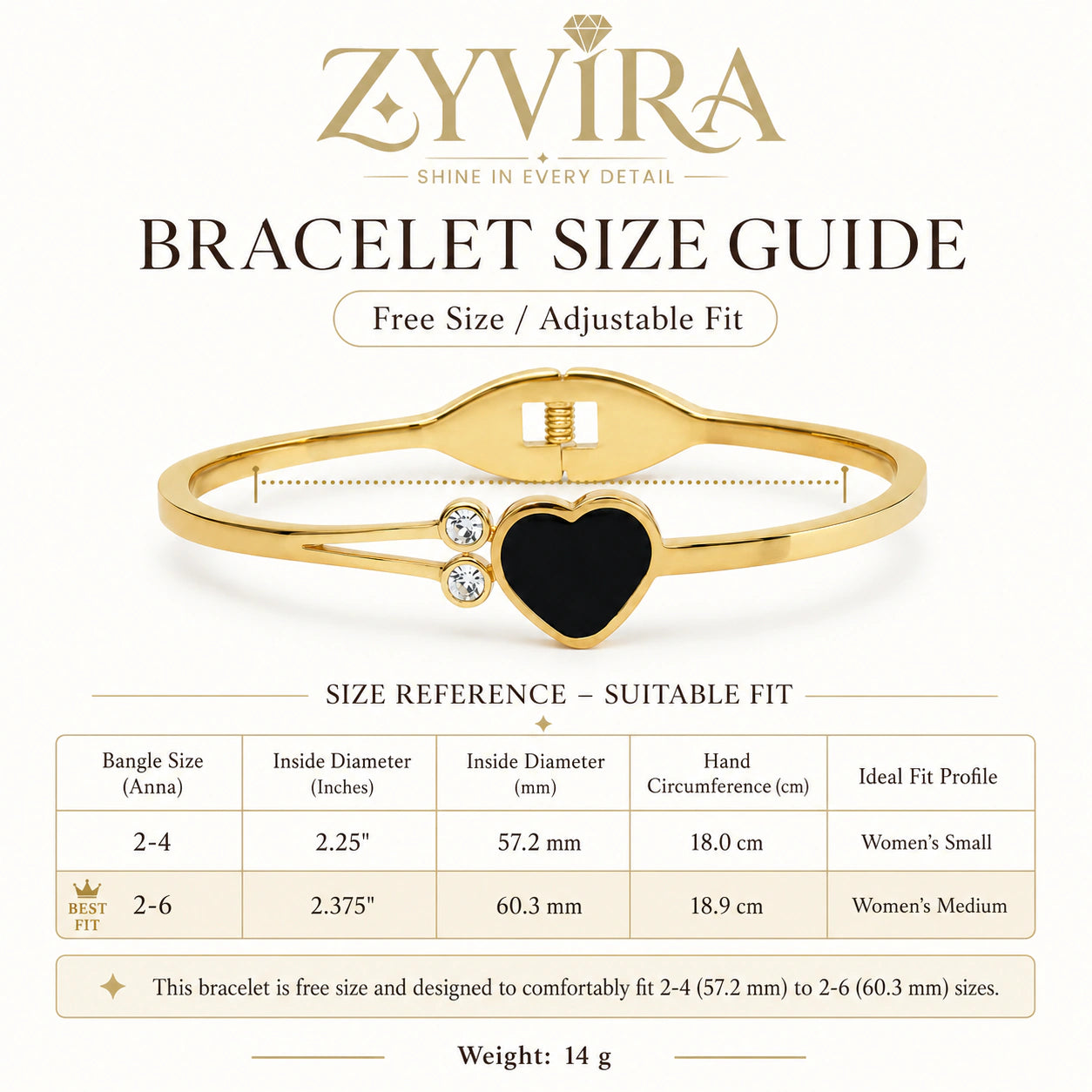 Open structure view of the gold double-band kada