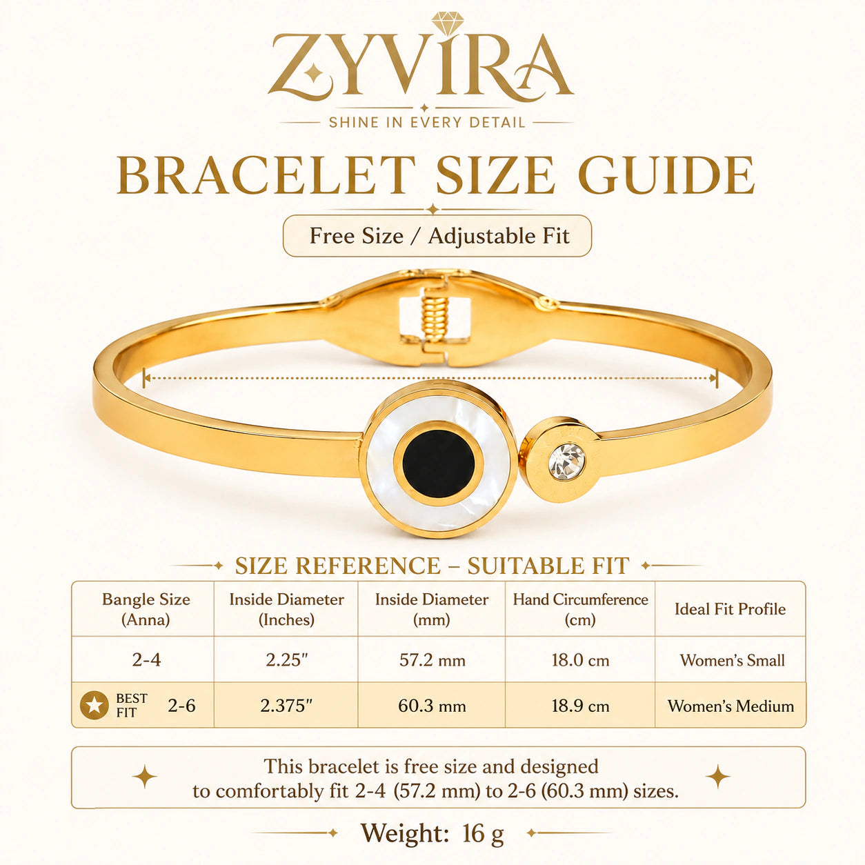 Open structure view of the gold black-centre halo kada