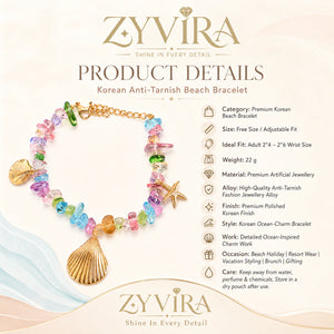 Open link view of the gold coastal charm bracelet