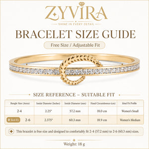 Open structure view of the gold leaf knot kada