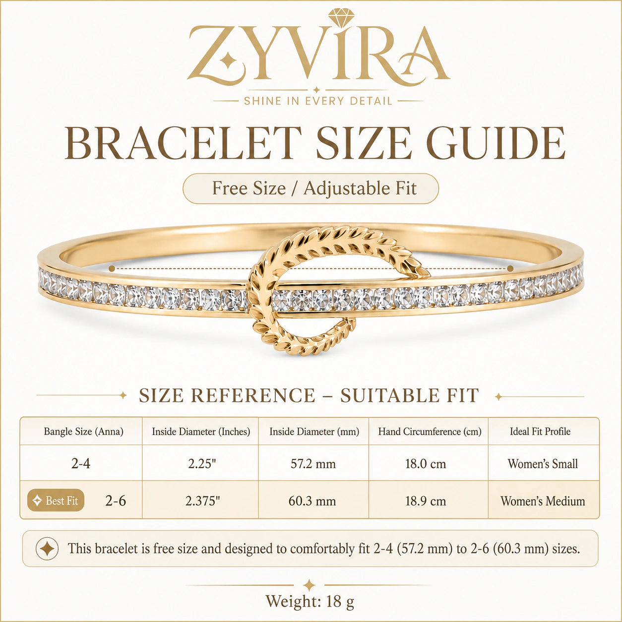 Open structure view of the gold leaf knot kada