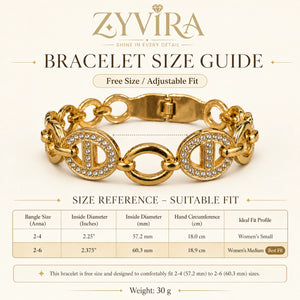 Open link view of the gold oval-medallion bracelet