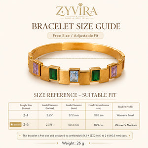 Open structure view of the gold geometric kada