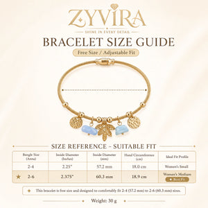 Gold leaf pastel charm bracelet styled in a jewellery flat lay