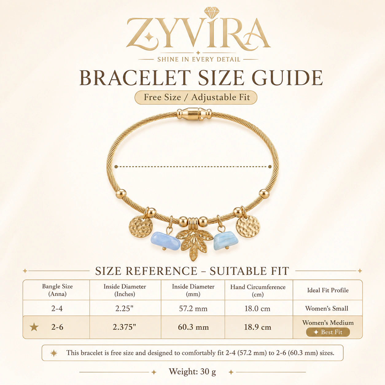 Gold leaf pastel charm bracelet styled in a jewellery flat lay
