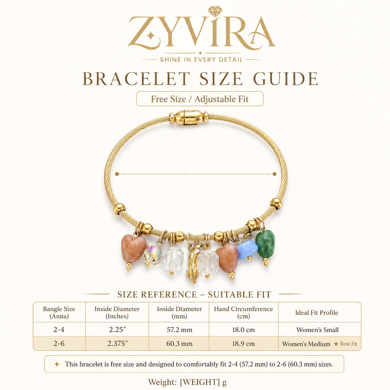 Gold pastel bead leaf bracelet styled in a jewellery flat lay