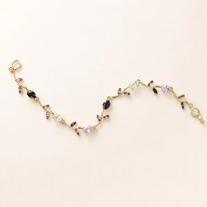 Alternate detail view of the tulip oval-and-marquise stone bracelet