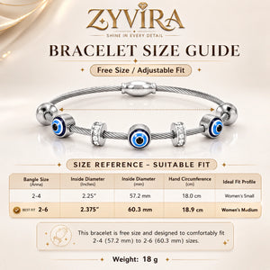 Open structure view of the silver twisted cable bracelet