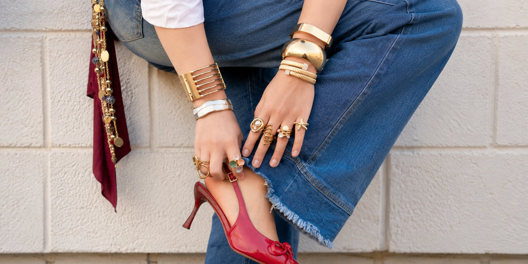 Premium artificial jewellery styling banner for Zyvira website section.