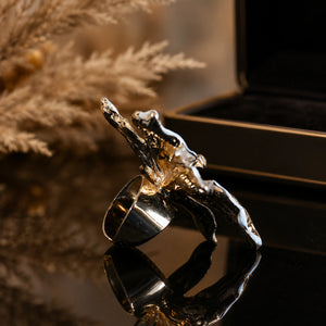 Alternate product view of the white-edged floral ring
